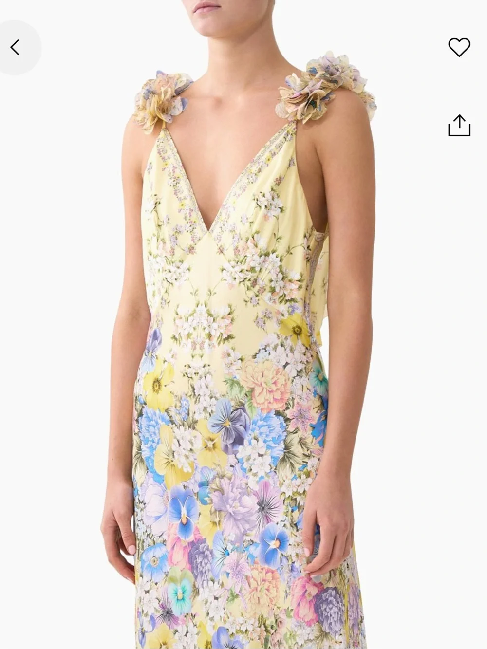 Camilla Floral Silk Slip Maxi